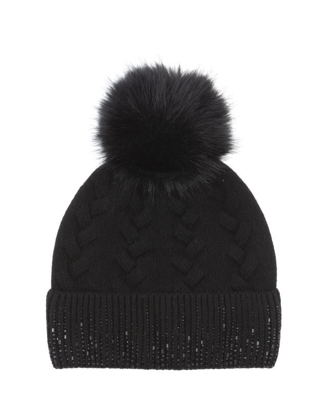 Dámská čepice s bambulí Dámská čepice s bambulí