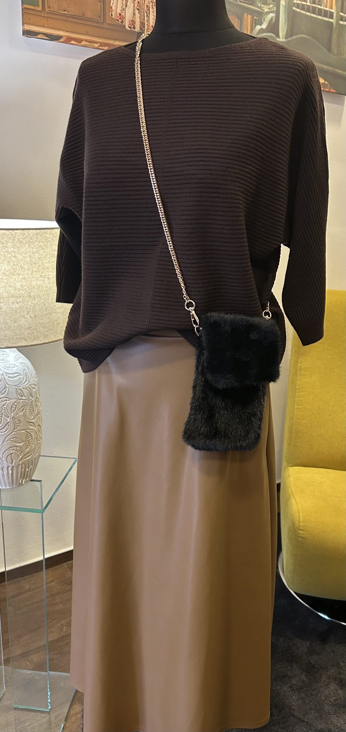 Dámský vroubkovaný svetr Dámský vroubkovaný svetr - Obrázek 2