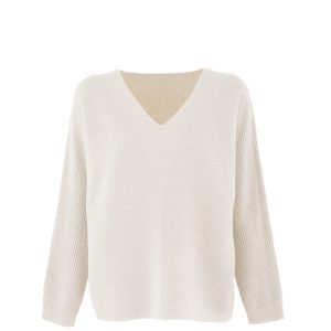 Dámský svetr s výstřihem do V