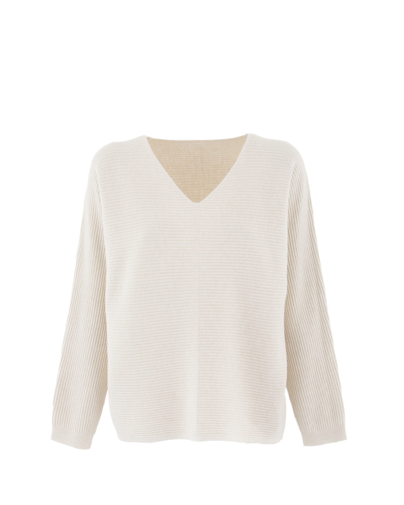 Dámský svetr s výstřihem do V