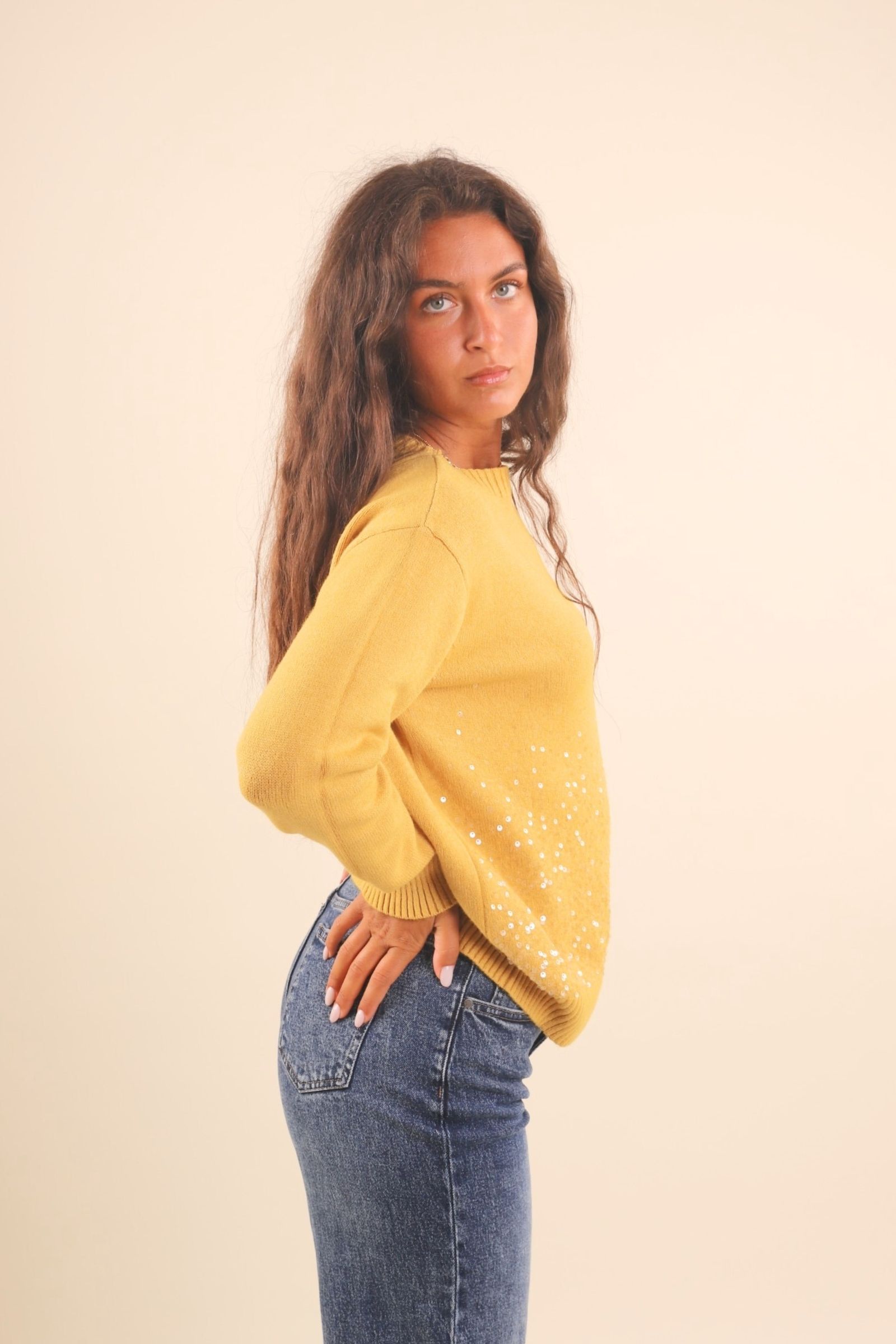 Dámský svetr s flitry Dámský svetr s flitry - Obrázek 2