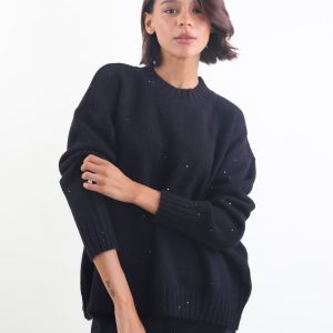 Dámský svetr se třpytkami