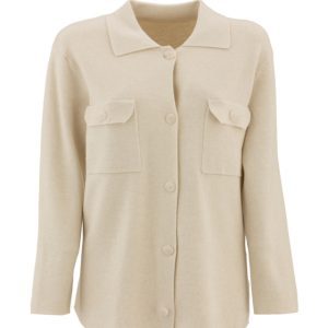 Dámský svetr na knoflíčky s límečkem